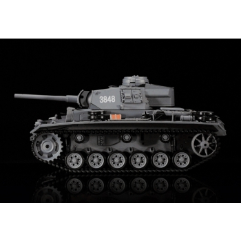 Ferngesteuerter Panzer ASG/IR/Sound/Rauch 1:16 Deutscher Panzerkampfwagen III (PzKpfw III) Ausf.L.SD.KFZ.141-1 RTR 2,4Ghz - Heng Long 3848-1U (S)